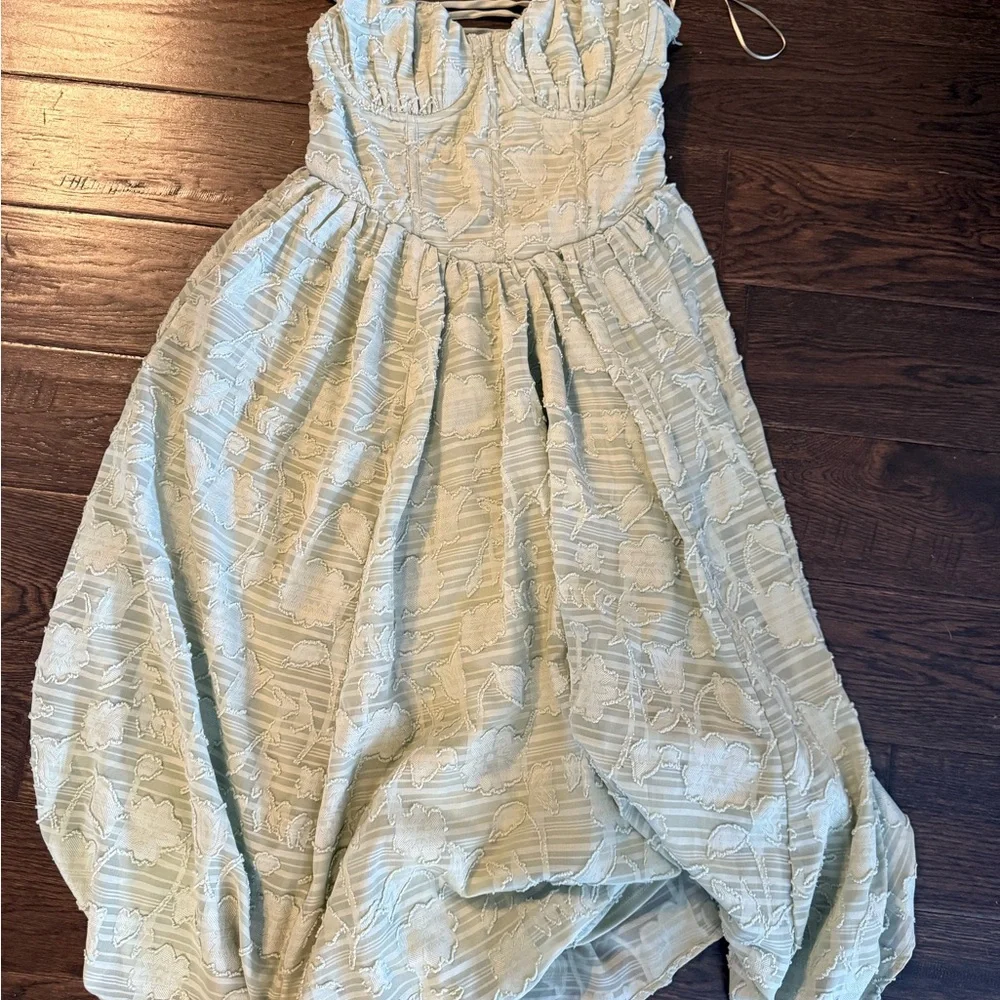 kut denim dress from the Kloth® Blanca Shirt Size:made to measure Hips 34 Bright Blooms Hero Iggy Nina Denim Dress